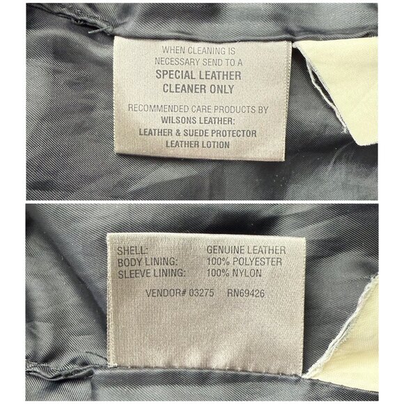 Wilsons Leather Maxima Jacket Women Extra Large XL Black Motorcycle Biker Bomber - Picture 7 of 11